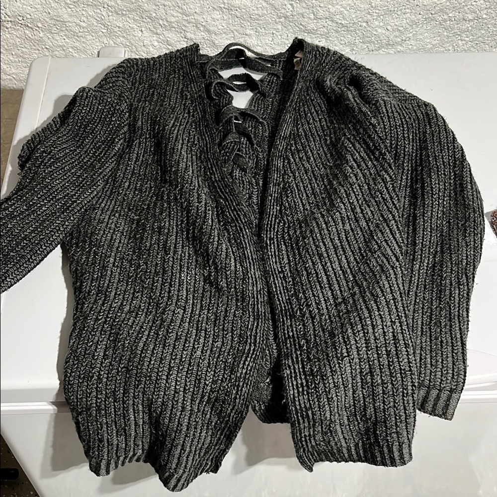Black oversized Cardigann